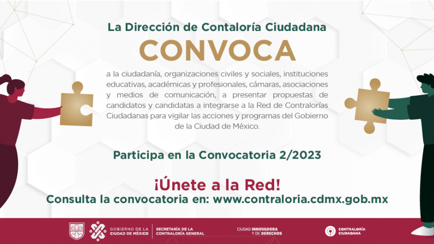Red de Contralorías Ciudadanas para Vigilar Acciones del Gobierno CDMX