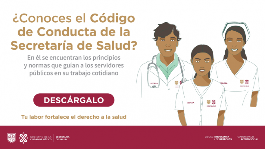 Conoce el Código de Conducta de la Secretaría de Salud de la Ciudad de México